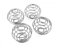 Honbay 4 Edelstahl Spring Ball mischen Draht Schneebesen Ball für Shaker Cup Flasche Mixer