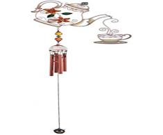 StealStreet Windspiel Kupfer & Gem Teekanne hängende Dekoration Garten Kollektion