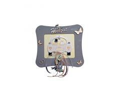 Petras Bastel News Rahmen als Geldgeschenk Zur Hochzeit Bänder und Geld Nicht enthalten Bastelset, Holz, Holzfarben, 25 x 18 x 5 cm