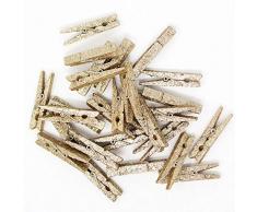 Just Artifacts inch Glitter craft Holz Wäscheklammern peg pins Einheitsgröße red glitter