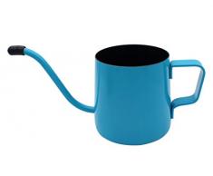 Hillento Lange Enge Tülle Kaffeekanne - 304 Edelstahl mit hängenden Ohr Hand stumpfen Gießen über Gooseneck Wasserkocher für Kaffee und Tee, (8.5oz / 250ML), blau