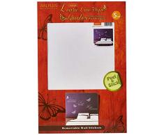 Walplus 220x162 cm Wand Sticker Weiß Löwenzahn Schmetterlinge Abnehmbare Selbstklebend Wandkunst Aufkleber Vinyl Wohndeko DIY Wohnzimmer Schlafzimmer Büro Dekor Tapete Kinderzimmer Geschenk, Bunt