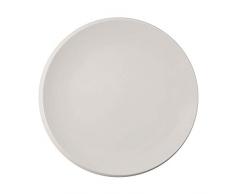 Villeroy & Boch 10-4264-2680 NewMoon Gourmetteller, moderner Essteller für den festlichen Anlass, Premium Porzellan, spülmaschinengeeignet, 32 cm, weiß, Porcelain