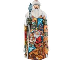 G. Debrekht Krippe Workshop Santa Holz geschnitzt und handbemalt Figur