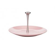 Kaleidos klassisch Teller Käse mit Griff 31 cm Starke, Keramik, Aluminium, Pink, 31 x 31 x 16.5 cm