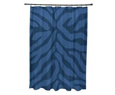 E-design 180,3 x 188 cm Animal Streifen, geometrische Print Vorhang für die Dusche, Blaugrün