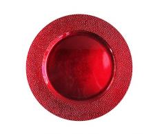 ChargeIt by Jay 1182760 Platzteller, rund 13 rot