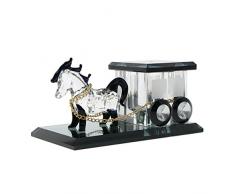 ZYHW Kristallkutsche Armaturenbrett Dekoration Zubehör Auto Ornament Spielzeug Home Office Schreibtisch Dekor schwarz