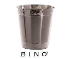BINO Abfalleimer aus Metall für Badezimmer, Büro, Küche Matte/Hammered