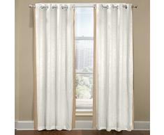 veratex der Central Park Kollektion Made in die USA 100% Leinen Wohnzimmer Tülle Fenster Schiebevorhang, Khaki, 274,3 cm