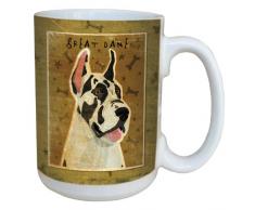 Tree Free ohne LM44071 15 oz Tasse aus Keramik, Motiv Deutsche Dogge, mit Griff, Standardgröße