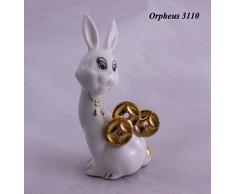 Feng Shui rabbit-hand und verziert chinesischem Porzellan, Figur 2103504 (A), porzellan, B, Height x Width x Depth: 3.3 x 1.7 x 1.3 inches