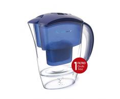 TM Electron TMJAR025BL Wasserfilter, kompatibel mit Kartuschen, spezielles Design für Kühlschrank mit 2,5 l Fassungsvermögen und Datumsanzeige für den Filterwechsel, Blau, 2,5 l
