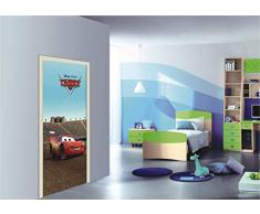 AG Design FTDv 0234 Cars Disney McQueen, Papier Fototapete Kinderzimmer - 90x202 cm - 1 Teil, Papier, multicolor, 0,1 x 90 x 202 cm
