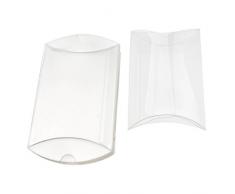 Creative Idear Lederpolster Kunststoff Candy Box PVC Kissen Stil Schokolade Sweet Hochzeit Party Favor Box