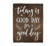 Elegante Schilder Heute ist Ein Guter Tag für Ein Guter Tag Büro Art Wand Küche Dãcor Rustikal Büro Dãcor Ideen Wohnzimmer Kunst 13 x 20 inch Holz