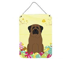 Carolines Treasures Ostereier Bullmastiff Metalldruck 12x16 Mehrfarbig