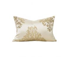 Ms. Yu Silkvein Series Kissenbezug Kissenbezug Kissenhülle Light Golden Deko Kissen für Zuhause Dekoration Modern 30 * 45cm Damaskus