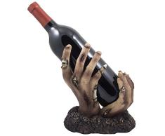 Zombie Rising up From the Grave Weinflaschenhalter, Skulptur für gruselige Halloween-Party-Dekorationen und gruselige Gothic-Tischdekoration, Tisch-Weinregale & dekorative Display-Ständer als Urlaubsgeschenk für Untote Fans