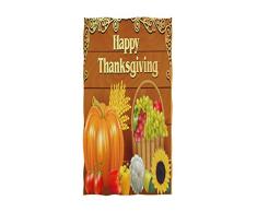 ZzWwR Thanksgiving Day Herbst Ernte Obstkorb Kürbis Sonnenblume, weich, sehr saugfähig, für Gäste, große Heimdekoration, Mehrzweck-Handtücher für Badezimmer, Hotel, Fitnessstudio und Spa (40,6 x 76,2 cm)