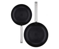 Bergner Pandora Pfannenset, Aluminium geschmiedet, schwarz, 24 cm