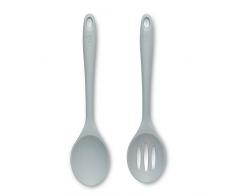 Zeal JSET6B Kochlöffel und Löffel aus Silikon, Antihaftbeschichtung, Enteneiblau