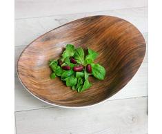 Holst Porzellan WD 126 Zweite Wahl Schale 26 x 20 cm Holz Optik, Set 2, Porzellan