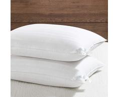 Downluxe Daunen Alternative Bettkissen - 2er Set Hotel Collection Plüsch Kissen zum Schlafen King 20 x 36 weiß