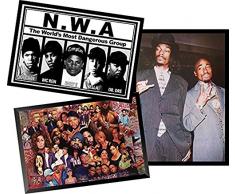 Buyartforless Gerahmt Old World Rooster – Bauernhoftiere – Abstrakte Bordüre Design von Jean Plout 61 x 61 cm Kunstdruck Poster Vintage Werbung