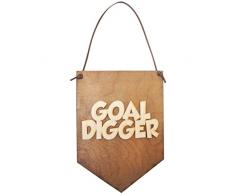 Local Artist Ziel Bagger Deko Hänger aus Holz Schild Wand Decor-Perfect Inspirierende Geschenke. Small Light Stain