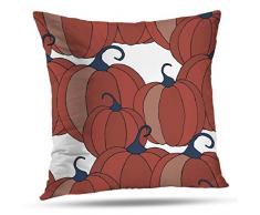 Alricc Holiday Bild geröstete Türkei Hühnchen Teller flach Worte Happy Thanksgiving Day Dekokissen Kissenbezug für Schlafzimmer Sofa Wohnzimmer 45,7 x 45,7 cm 20X20 Color 2