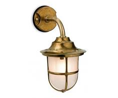 Firstlight Nautic Wandleuchte, Messing mit Milchglas