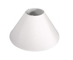 Rayher 2303102 Lampenschirm, rund, konisch, 30cmø unten, Höhe 19cm, weiß, 100% Polyester, für Stehleuchte, Tischleuchte, auch zum Bemalen und Bekleben