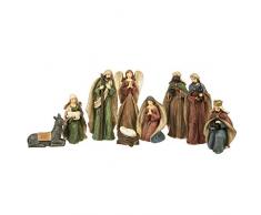 Midwest Dekofiguren für Krippe, Kunstharz, 12,7 cm, 9-teiliges Set