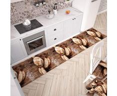 PETTI Artigiani Italiani Teppich für Küche 52x140 cm Pane 1