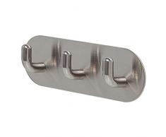 Tiger Hakenleiste Rondo Haken, Edelstahl gebürstet, einfache Montage durch kleben