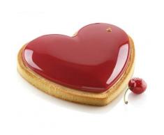 silikomart 20.407.13.0065 KIT TARTE MON AMOUR Set bestehend aus Silikonform und thermoplastischem Ring, Silikon