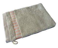 Littoral Küste la16re-r-gt Waschhandschuh Baumwolle beige/grau 21 x 16 cm