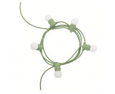 Girard Sudron 158009-E27 Gurtleuchte, 5 Lampen, 2 x 1,5 mm2, Grün