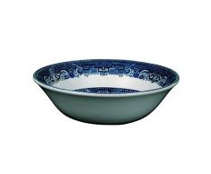 Johnson Brothers Weidenblauer Teller Frucht- / Salatschüssel, 20,3 cm (8 Zoll) blau