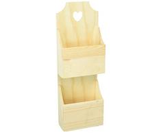 Darice Briefkasten, Holz, unlackiert, 14,6 x 43,2 cm, 14,6 x 43,2 cm