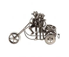 BRUBAKER Flaschenhalter Wein Liebespaar Statue auf einem Motorrad Skulpturen und Figuren Decor & Vintage Weinregalen und steht Geschenke Dekoration