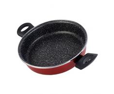 Bergner Wut Schmortopf, 2.5 L, Durchmesser 24 cm, Rot