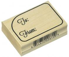 Briefmarken von Eindruck ST 0914 A auf aus Geschenkanhänger Christmas Gummi Stempel