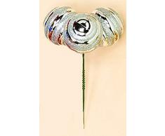 Worth Imports 5,7 cm Kunststoff Kugel auf Pick Set 12 x 3 x 3, Silber, 12 Stück