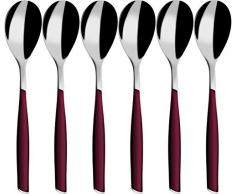 BUGATTI Kaffeelöffel Set zeitgenössisch 16x20x3 cm Rosso Granata