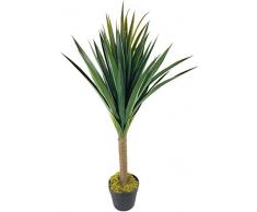 Geko Kunstpflanze Yucca, 95 cm, Grün, Groß, Einheitsgröße