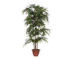 MICA Decorations Bambus im Campana Topf Kunstpflanze, Polyester, grün, 75 x 75 x 180 cm, 2-Einheiten