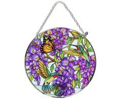 Amia Wisteria Large Glass Circle Sonnenfänger, Mehrfarbig