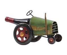 Made Easy Kit Weinregal Flaschenhalter Skulptur – Premium Einrichtung Home Statute Metall Tischdekoration Tractor Truck